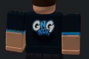 Shirt back with GNG 100K graphic